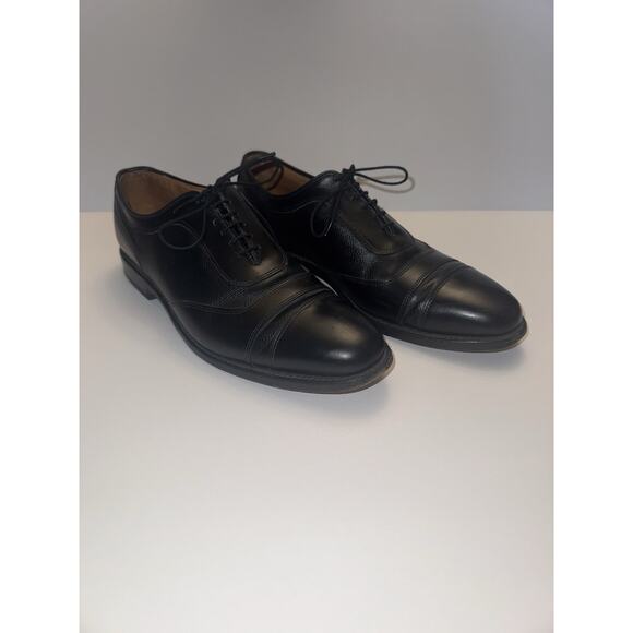 Allen Edmonds Windham Black Cap Toe Oxford 10B USA